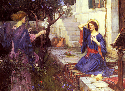 The Annunciation John William Waterhouse